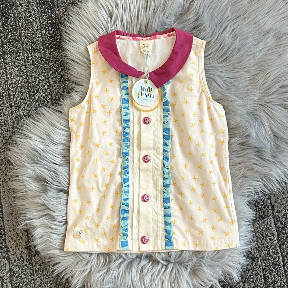 Wildflowers Clothing‎ Co Happy Helper Tank Size 10 NWT